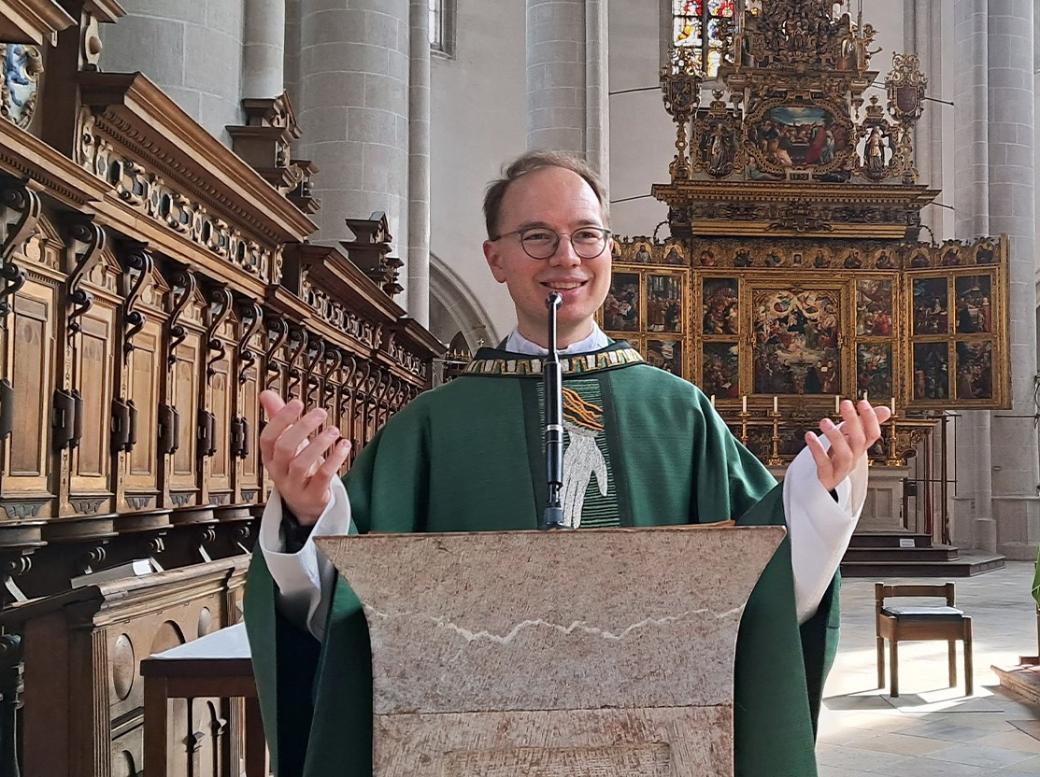 Von der Freude zu sprechen, die Jesus durch die Teilnahme an der Eucharistie schenkt, ist Prof. Dr. Marco Benini besonders wichtig.