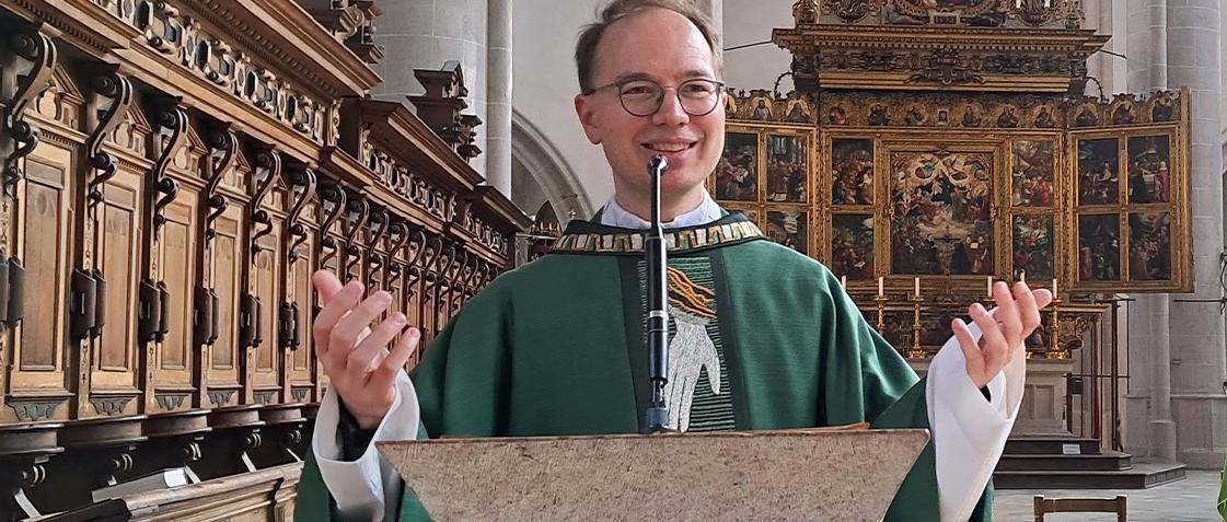 Von der Freude zu sprechen, die Jesus durch die Teilnahme an der Eucharistie schenkt, ist Prof. Dr. Marco Benini besonders wichtig.